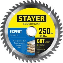Диск пильный 250*32 мм 60 зуб. STAYER (3682-250-32-60), шт