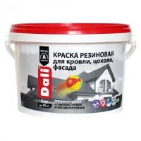 Краска резиновая Dali коричневая 6 кг, шт Краска резиновая Dali коричневая 6 кг, шт