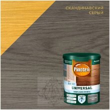 Пропитка для дерева Pinotex Universal скандинавский серый 0,9 л, шт Пропитка для дерева Pinotex Universal скандинавский серый 0,9 л, шт