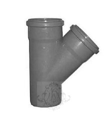 тройник серый 40/45* (канализация), шт