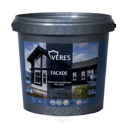краска акриловая Veres для деревянных фасадов песочный 2,7 л, шт