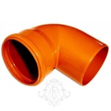 отвод красный 250/90* (канализация), шт
