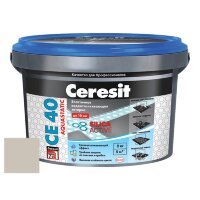 ЗАТИРКА №07 серая CERESIT SUPER CE 40 (ведро 2 кг), шт ЗАТИРКА №07 серая CERESIT SUPER CE 40 (ведро 2 кг), шт