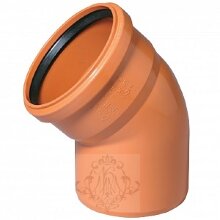 отвод красный 110/67* (канализация), шт