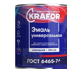 эмаль ПФ-115 ЗЕЛЕНАЯ (1.8 кг) "KRAFOR", шт эмаль ПФ-115 ЗЕЛЕНАЯ (1.8 кг) "KRAFOR", шт